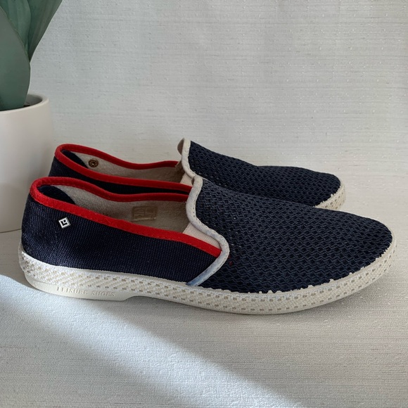 Rivieras Blue/Red Cotton Mesh Breathable Loafers Unisex EU42 W10.5-11 M9 main image 3